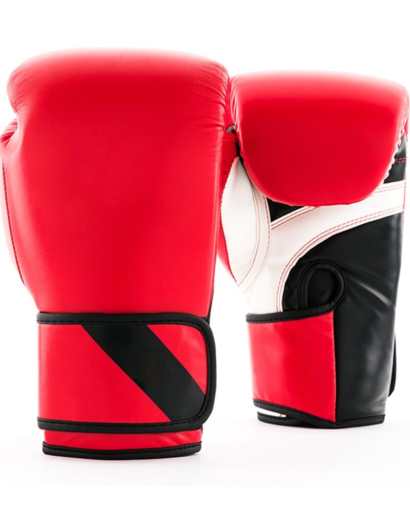 Professional boxing gloves with lace-up closure for training and sparring.