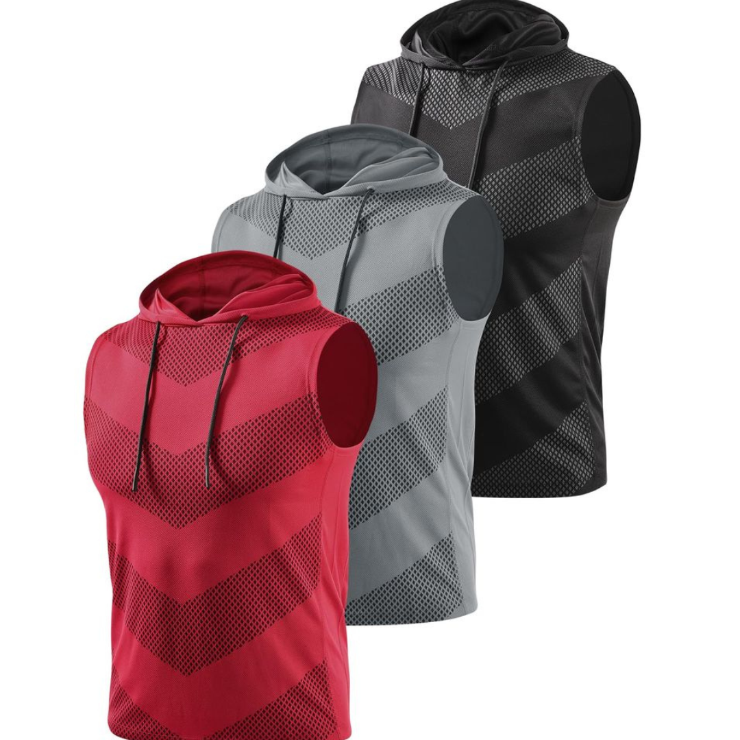 VELOCITY SLEEVELESS HOODIE